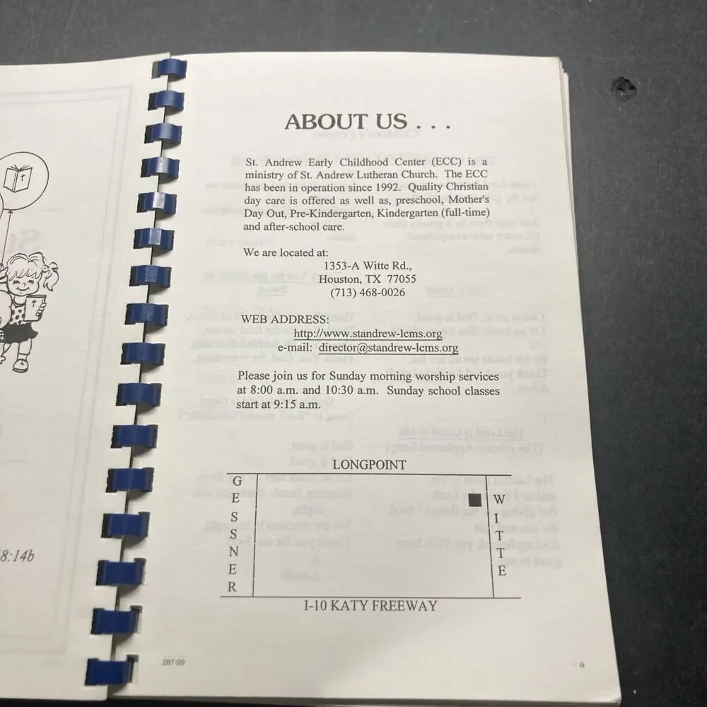 St. Andrew Early Childhood Center Cookbook 1999